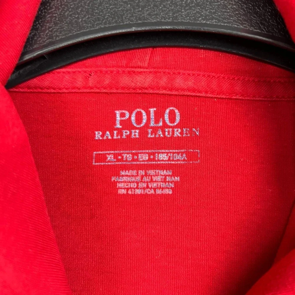 Polo Ralph Lauren Hoodie Men Extra Large Red Long Sleeve Cotton XL